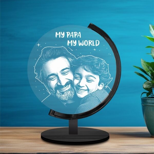 Beloved Dad: Personalized Photo Lamp for Dad - Image 2